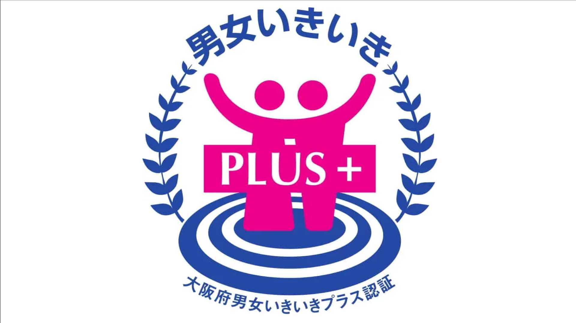 大阪府「男女いきいきプラス事業者」として認証されました。
